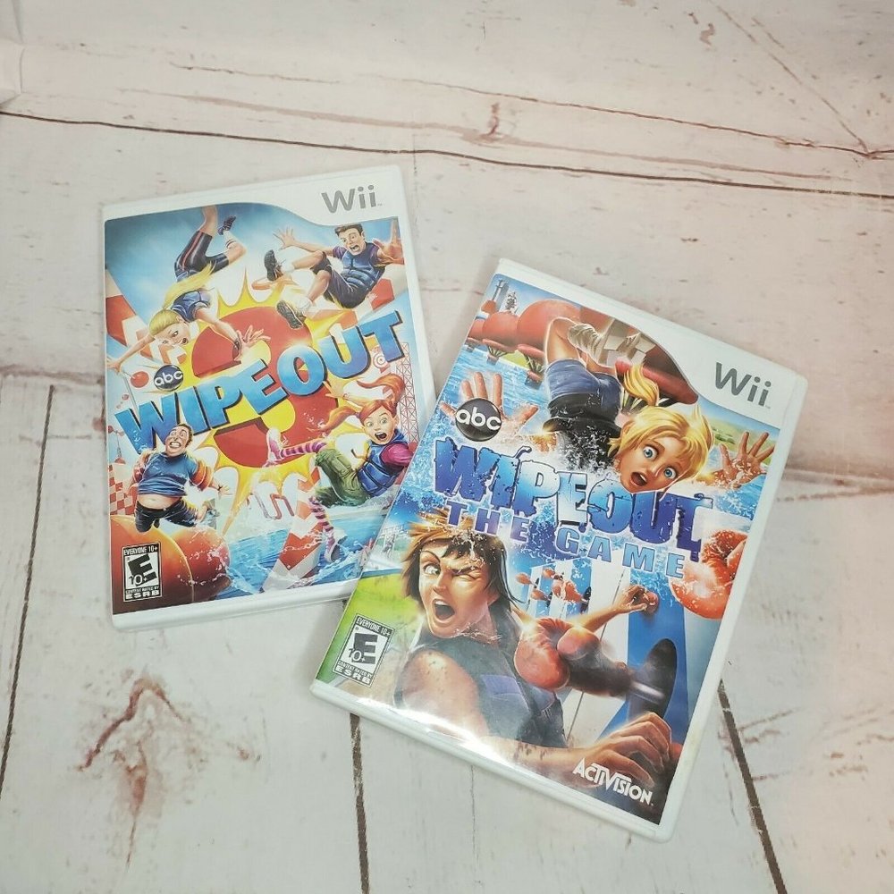 Wipeout The Game & Wipeout 3 Wii Game Bundle With Manual No Scratches Activision